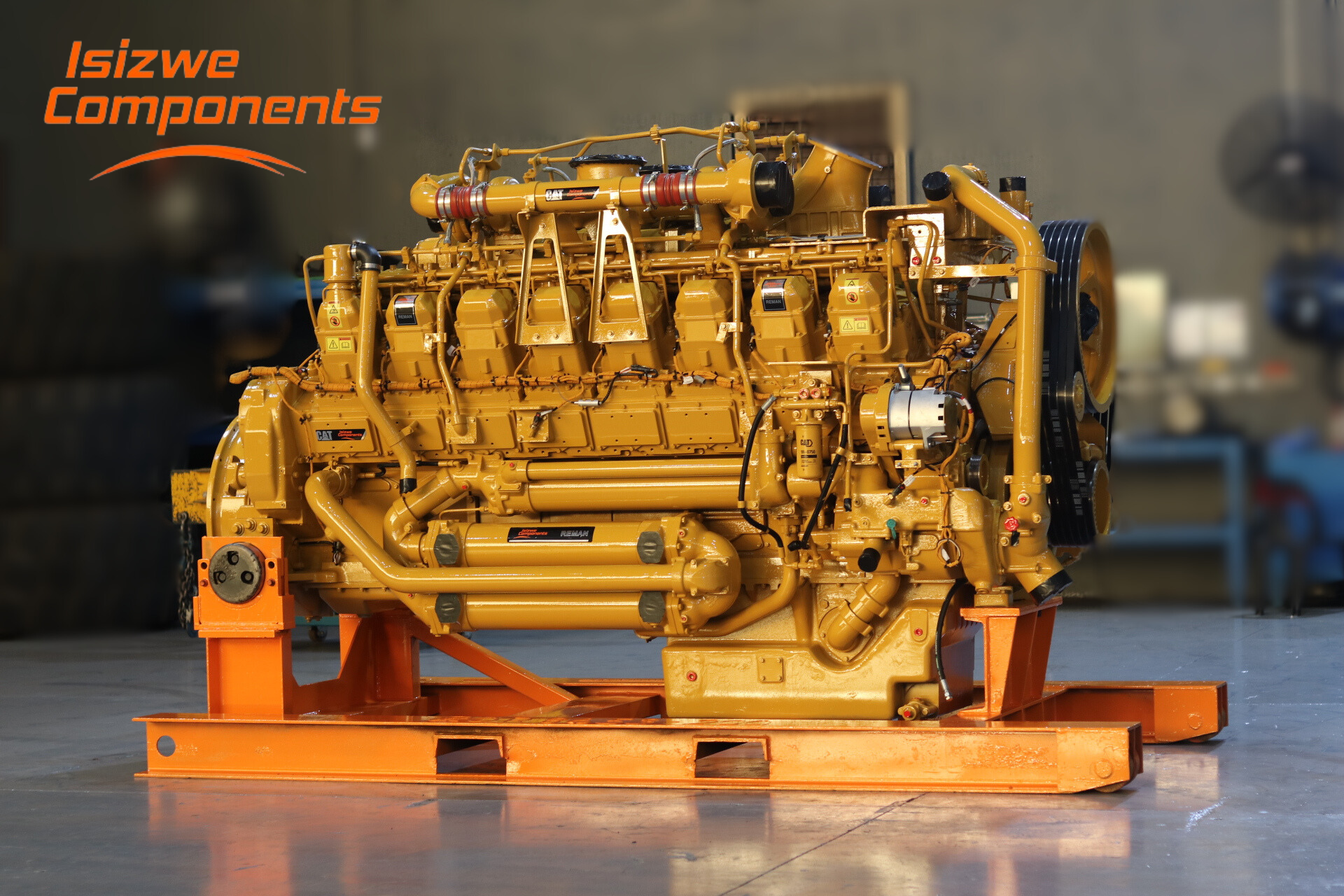 An engine that has been rebuilt