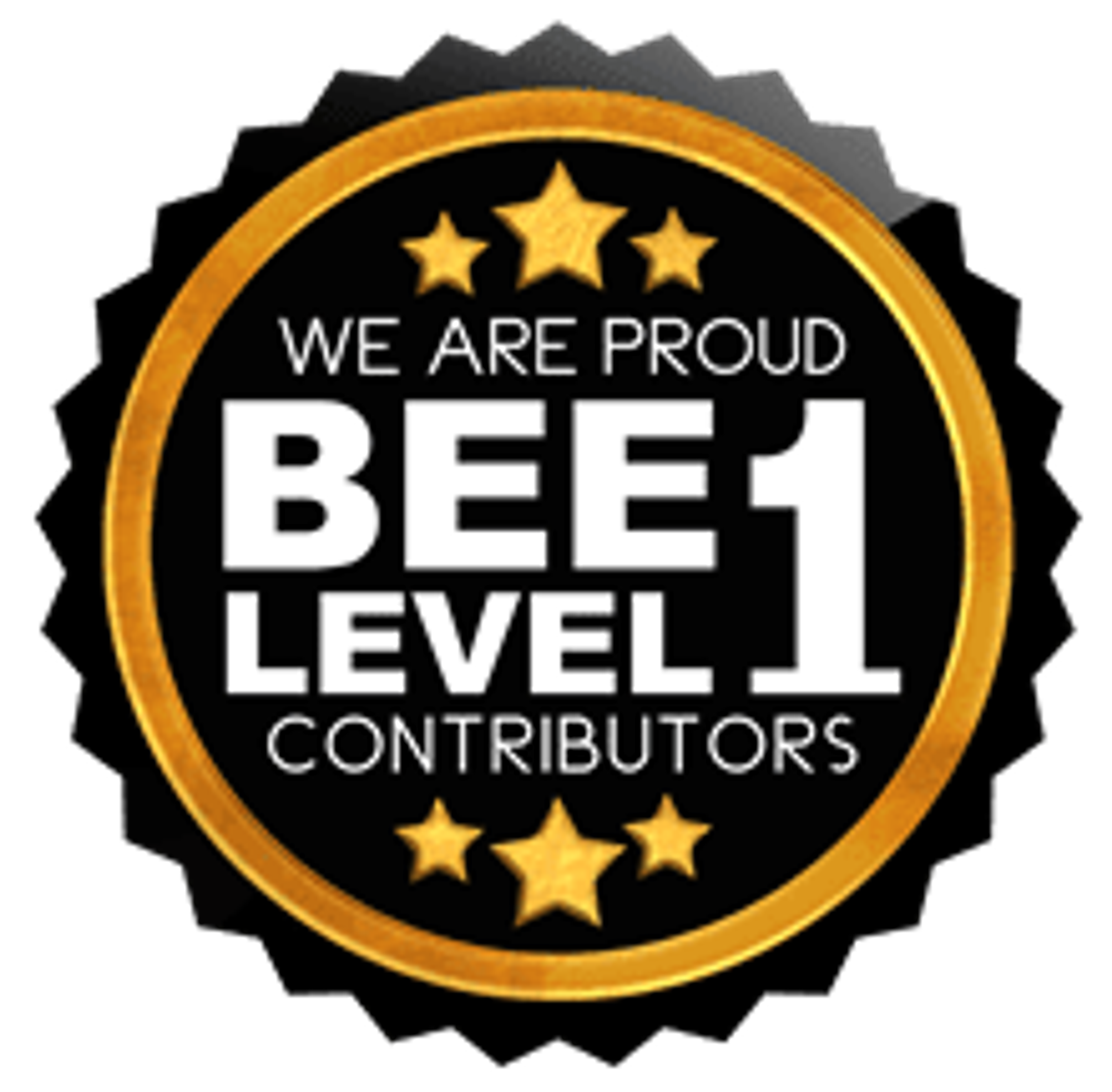 a logo that says we are proud bee1 level contributor